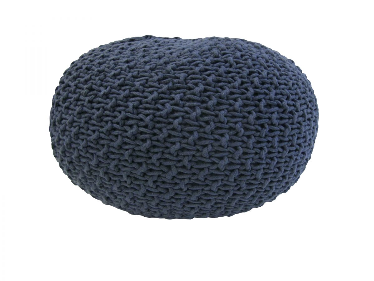 gebreide poef jeans