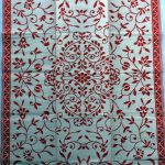Buitenkleed kunststof flower rood