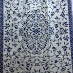Buitenkleed kunststof India donkerblauw