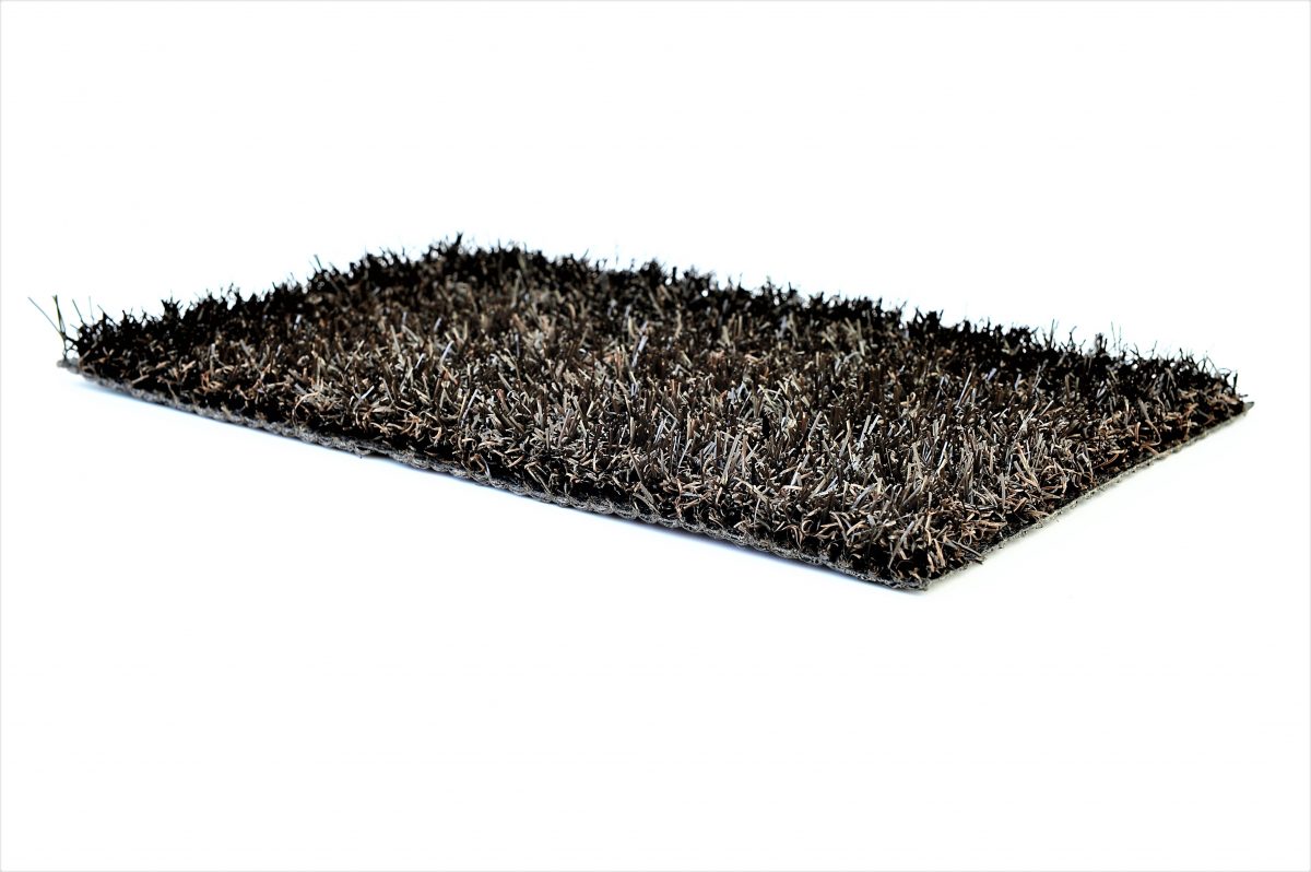 Reststuk gekleurd kunstgras Trendy choco bruin